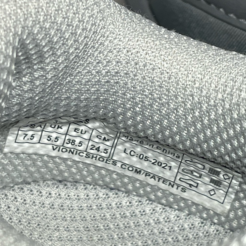 Vionic 335 Miles Women’s Athletic Walking Shoes Size 7.5 Grey White - Picture 7 of 9
